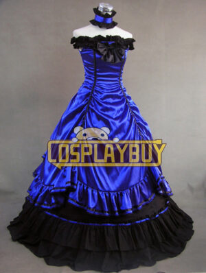 Victorian Lolita Southern Belle Wedding Gothic Lolita Dress Blue