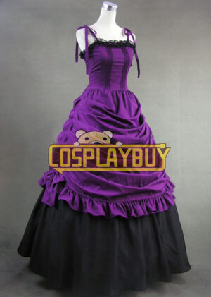 Victorian Lolita Southern Civil War Belle Gothic Lolita Dress Purple