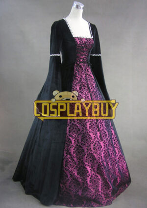 Victorian Lolita Velvet Renaissance Gothic Lolita Dress Mauve