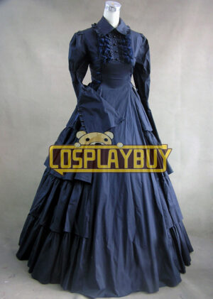 Victorian Lolita Vintage Party Gothic Lolita Dress Dark Blue