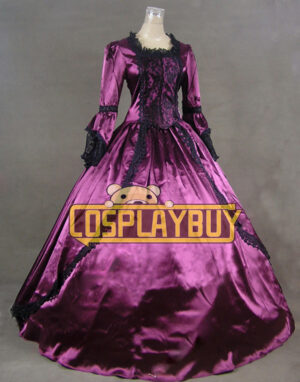 Victorian Lolita Wedding Marie Antoinette Gothic Lolita Dress Purple