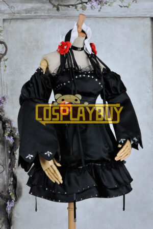 Vocaloid 2 Cosplay Miku Black Short Formal Dress