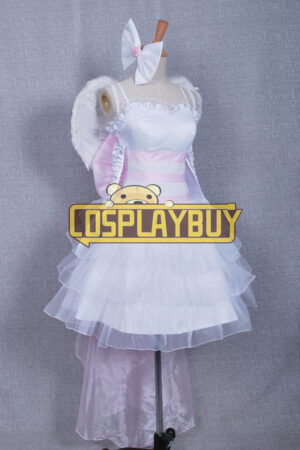 Vocaloid 2 Cosplay Kagamine Rin White Luxurious Dress