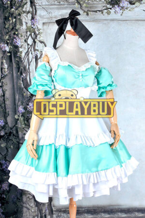 Vocaloid 2 Cosplay Megpoid Gumi White Blue Dress
