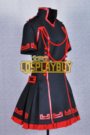 Vocaloid 2 Cosplay Megurine Luka Black Red Dress