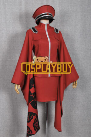 Vocaloid 2 Cosplay Meiko Sakine Dark Red Costume